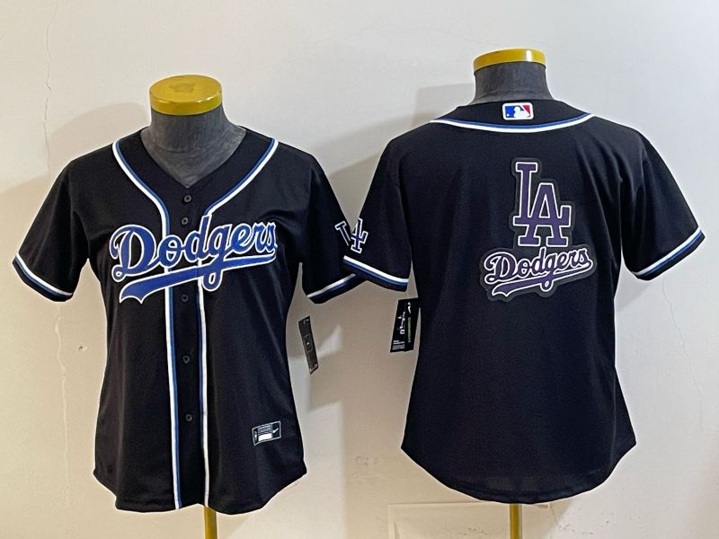 Youth 2026 Los Angeles Dodgers Blank Black Game Nike MLB Jersey style 0016->youth mlb jersey->Youth Jersey